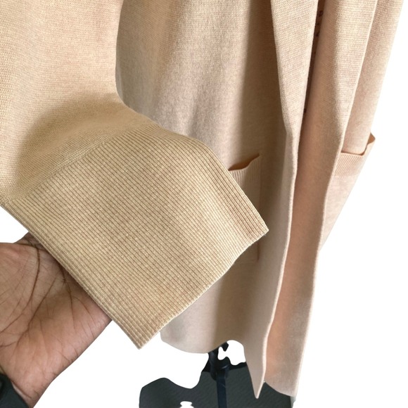 SOLD J. Crew Ella open-front merino wool blend long sweater blazer XS luxury - Picture 14 of 16